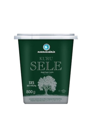 Marmarabirlik Kuru Sele 381-410 KB 3XS Siyah Zeytin Kutu 2 x 800 G