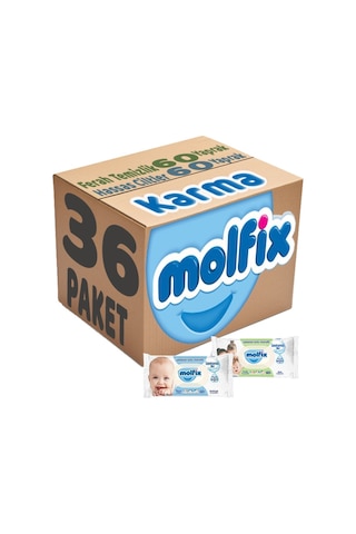 Molfix Izotonik Karma Islak Havlu Mendil 36'Lı Set