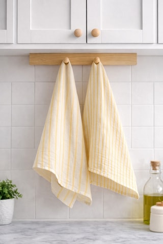 %100 Pamuk Çift Kat Müslin Mutfak Kurulama Bezi 2 Li Set 40x60 Cm Emici Yumuşak Mutfak Havlusu - Elv-mkb Turuncu