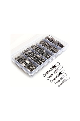 50 Adet Balıkçılık Bilyalı Rulman Fırdöndüler, Namlu Geçmeli Konnektörlü