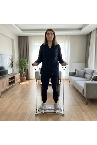 Slider Evde Kaykay Spor Aleti Dijital Ekranlı Kaydırmalı Fitness Board, 6 Fonksiyonlu