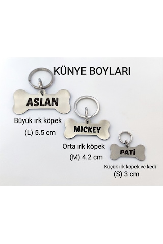 Isimli Köpek Künyesi, Köpek Isimlik, Kedi Isimlik, Köpek Tasması