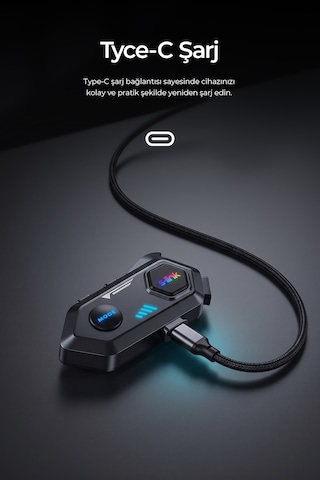 Spark Bluetooth 5.4v Kask Kulaklık Su Geçirmez Intercom
