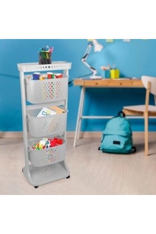 Üç Katlı Organizer Sepet - Sebzelik COSTP749G