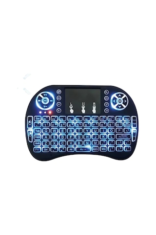 Hello HL-19485 Kablosuz Işıklı Dokunmatik Mini Q Klavye