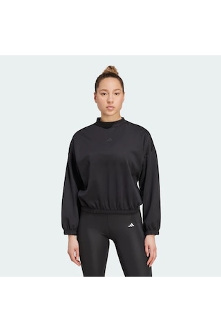 Adidas Yoga Essentials Cover-up Kadın Sweatshirt Jm4488 Siyah