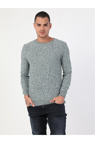 Colin's Slim Fit Bisiklet Yaka Erkek Yeşil Kazak CL1046303_Q1.V1_GRM