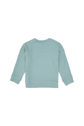 U.S. Polo Assn. Kız Çocuk Mint Simli Baskı Detaylı Bisiklet Yaka Basic Sweatshirt 50314289-VR090