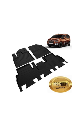 Citroen Berlingo Havuzlu Paspas 2019 2020 2021 2022 2023 2024 2025 Yumuşak Kokusuz Feel Shine Bold