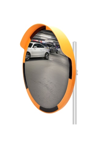 Otopark Çıkış Aynası Trafik Ayna Direği Seti Trafik Güvenlik Aynası 80 Cm Ve 2.5m Ayna Direği