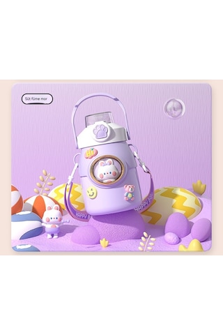 Aurora Bebek Dışmekan Paslanmazçelik Termos Bardak Mor