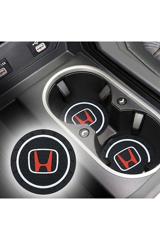 Honda Silikon Bardaklık Altlığı 2 Li Set Araç Içi Bardak Altlığı Aksesuar Siyah - Kırmızı Honda Silikon Bardaklık Altlığı 2 Li Set Araç Içi Bardak Altlığı Aksesuar Siyah - Kırmızı