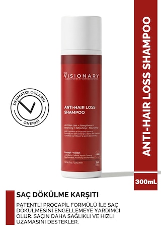 The Visionary Procapil, Keratin Ve Biotin İçeren Saç Dökülme Karşıtı Şampuan 300 Ml Dökülen