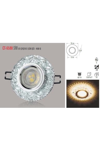CT-6598 SİM CAM SPOT(AMPULSUZ-12ADET) CATA