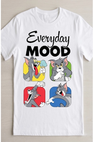 Tom Ve Jerry Mood Ütü İle Uygulanabilen Dtf Tekstil Baskı
