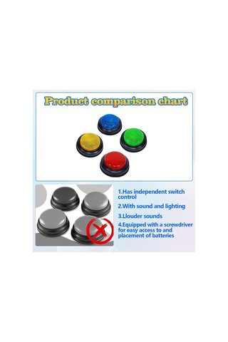 Anjiexun Sınıflar İçin, Işıklı Ve Sesli Oyun Zilleri Oyunlar İçin Harika