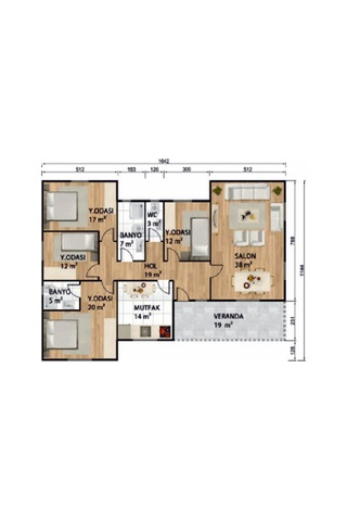 Ballife Prefabrik 166 M2 Standart Prefabrik Konut