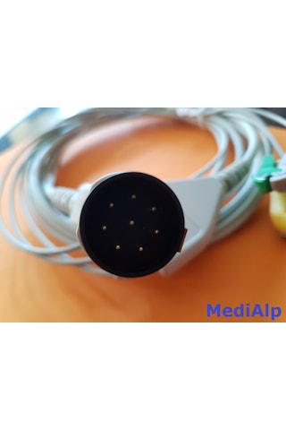 Nıhon Kohden Cardiolife 8 Pin Soket 3 Lü Defibrilatör Ekg Kablosu