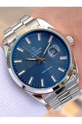 Coliseum Çelik Kordon Takvimli Kadran Kutulu Seri Erkek Kol Saati Ft.rl.8742.s5 Gri