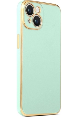 Apple Uyumlu iPhone 14 Plus Kılıf Zore Bark Kapak Light Green
