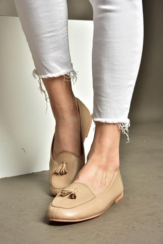 Fox Shoes R667001203 Ten Hakiki Deri Babet Ten Rengi