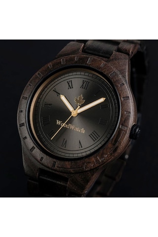 Woodwatch Ww-o-obs Oaklee Black Sandal Ahşap Erkek Kol Saati 47 Mm