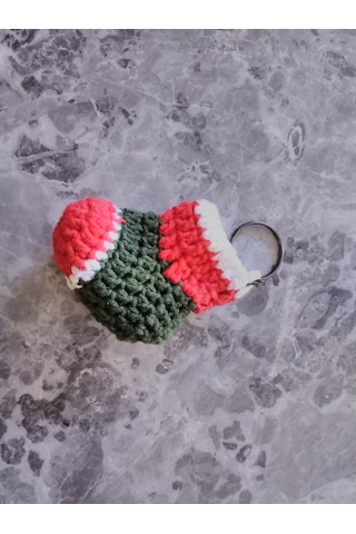 Noel Pabucu Yılbaşı Anahtarlık 4cm 6cm