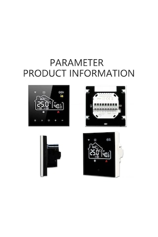 Yaozixa Me-82f Beyaz Wifi Akıllı Termostat: Klima Ve Yeraltı Isıtması İçin Uyumlu, Uzakdan Kontrol, Alexa/google Desteği, Çocuk Kilidi, Veri Saklama