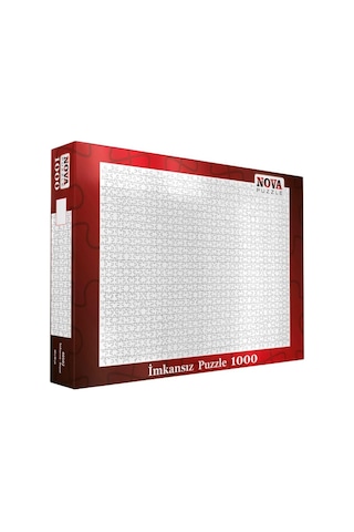 Nova Puzzle 1000 Parça Beyaz İmkansız Puzzle - Fantastik Kesim -