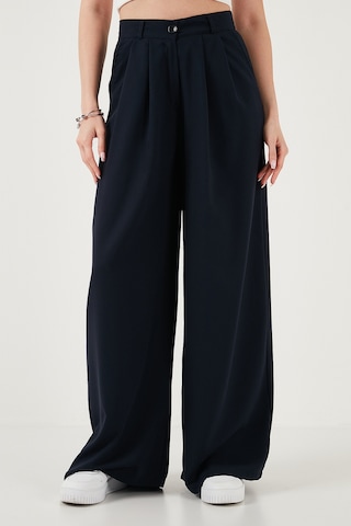 Lela Wide Leg Yüksek Bel Geniş Paça Palazzo Bayan Pantolon 5866290 Lacivert