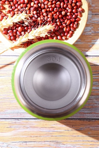 Yeşil 304 Çelik 560 Ml Vakum Yemek Mama Saklama Termosu Mug Cin72 Yeşil