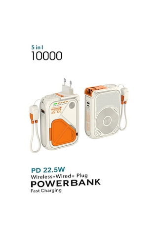 5in1 10.000 Mah Magsafe Uyumlu Powerbank Pd Hızlı Şarj 22.5w Diğer