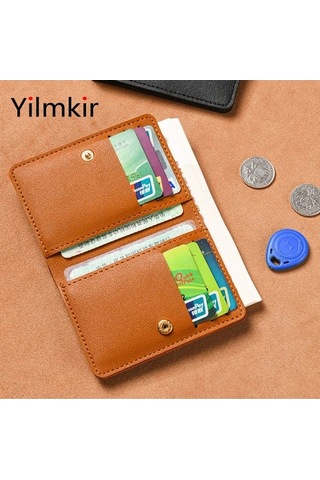 Createtech Sadelik Mini Kadın Cüzdan, Erkekler İçin, Sürücü Belgesi, Kredi Kartı, Purple Mor Mor