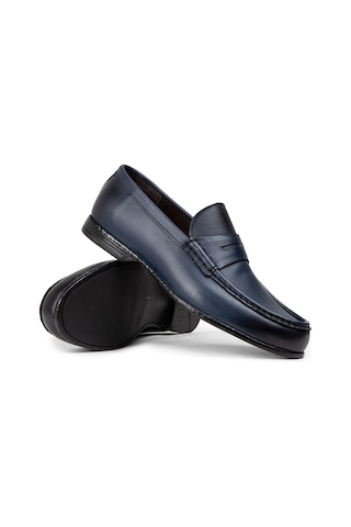 Deery Hakiki Deri Lacivert Erkek Loafer Ayakkabı - 01510mlcvc04 Lacivert