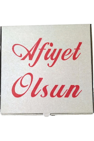 Pizza Kutusu 26x26x4cm 50 Adet