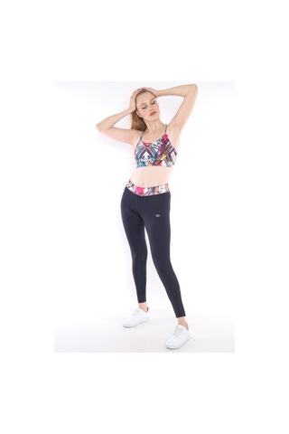Escetic Kadın Açık Lacivert Spor Tayt Büstiyer Takım, Fitnes, Yoga, Bra-4301 - M Lacivert