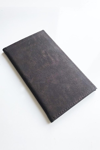 Hesap Sümeni Adisyon Kabı Vegan Deri 12 X 20 Cm Koyu Kahverengi