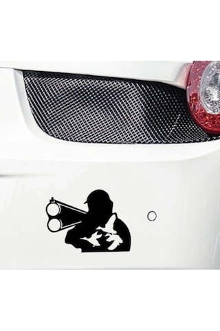 Avcı Yaban Ördeği Avı Araba Çıkartmaları Vinil Sticker