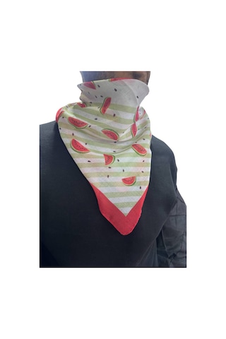 Aldaıyr 2 Adet Filistin Temalı Fular 50x50 Unisex Günlük Kullanıma Uygun Puşi Şal Kefiye Filistin Bayrak Renkli 22