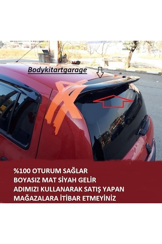 Reno Clio 2 Hb Boyasız Bagaj Spoileri-fiberglass