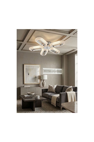 Lumia Lighting Damla Model 2'li Gümüş Kumandalı 3 Renk Modu Ledli Kristal Taşlı Modern Salon Mutfak Oturma Odası Led Avize