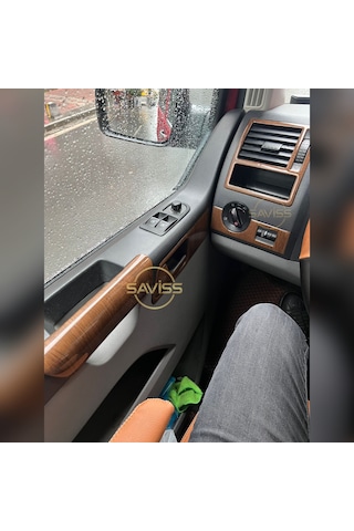 Volkswagen Transporter T5 Özel kalıp Fındık Ağacı Full Set,Torpido Maun Kaplama (Fındık Ağacı)
