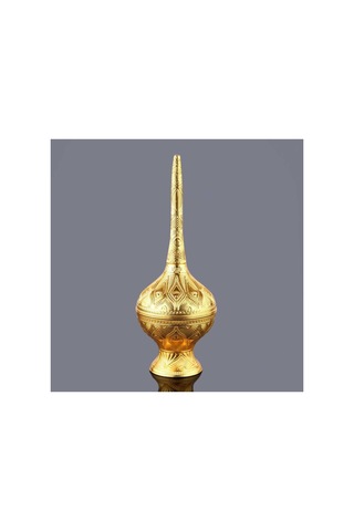 Güldanlık Gülsuyu Şişesi Dekoratif Metal Gold Yasir Model