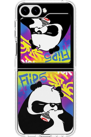 Galaxy Z Flip 5 Flipsuit Kart - Angry Panda By Leo Lunatic