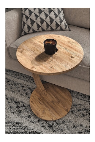 C Sehpa Zigon Sehpa Orta Sehpa Koltuk Sehpası Ofis Sehpası Çam