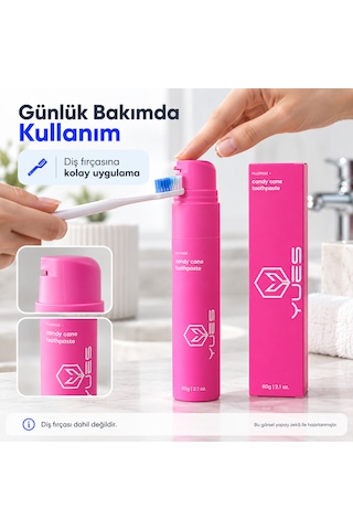 Yues Florürlü Pompalı Diş Macunu Candy Cane Aromalı 60 G Beyazlatma