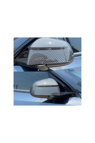 Red Lion Parts Tesla Model Y Juniper 2025+ Uyumlu Stil Ayna Kapağı Seti Karbon Fiber