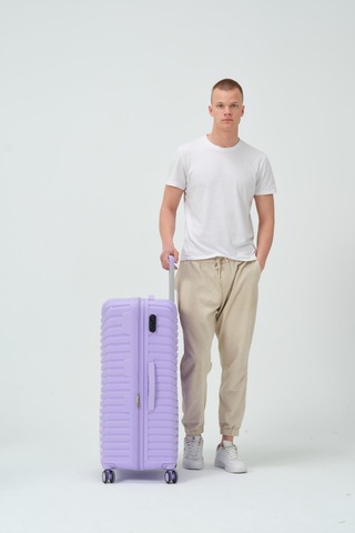 Keo-plus Lila Büyük Boy Silikon Kırılmaz Pp Valiz Lila