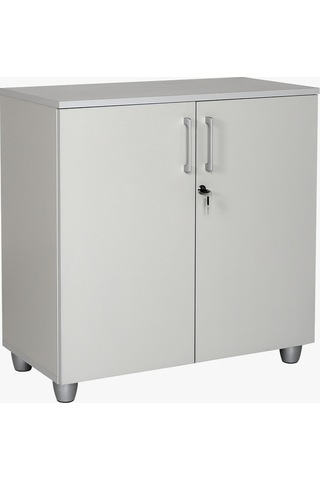 Kilitli Kapaklı Dosya Dolabı 80 Cm Gri
