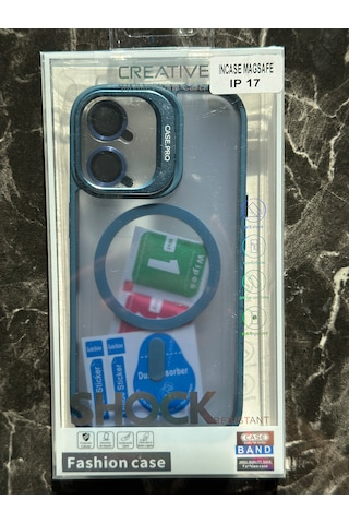 İphone 17 Kılıfı, Kaliteli Kamera Lens Koruyucu Dahil, Magsafe Uyumlu Darbe Dayanaklı, 3 Renk Lacivert